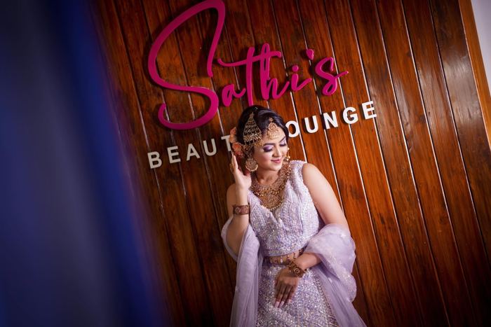 Bride styled at Sathi's Beauty Lounge, Uttara